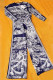 Navy Blue Fashion Casual Print Patchwork Letter O Neck Long Sleeve Two Pieces
