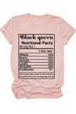 White Black Blue Pink Yellow O Neck Short Sleeve Letter Print Tops
