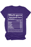 White Black Blue Pink Yellow O Neck Short Sleeve Letter Print Tops
