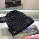 Black Fashion Casual Plaid Patchwork Hat
