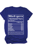 White Black Blue Pink Yellow O Neck Short Sleeve Letter Print Tops