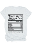 White Black Blue Pink Yellow O Neck Short Sleeve Letter Print Tops