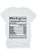 White Black Blue Pink Yellow O Neck Short Sleeve Letter Print Tops