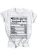 Grey White Black Blue Pink Yellow O Neck Short Sleeve Letter Print Tops