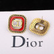 Red Fashion Simplicity Letter Patchwork Earrings