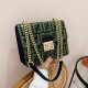 Green Fashion Simplicity Letter Patchwork Chains Bags