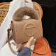 Khaki Fashion Simplicity Solid Patchwork Bags