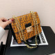 Yellow Fashion Simplicity Letter Patchwork Chains Bags