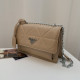 Khaki Fashion Simplicity Letter Patchwork Chains Bags