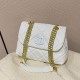 White Fashion Simplicity Solid Patchwork Bags