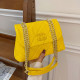 Yellow Fashion Simplicity Solid Patchwork Bags