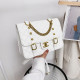 White Fashion Simplicity Solid Patchwork Bags