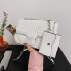 White Fashion Simplicity Solid Letter Bags