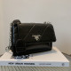 Black Fashion Simplicity Letter Patchwork Chains Bags