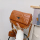 Brown Fashion Simplicity Letter Patchwork Bags
