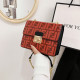 Red Fashion Simplicity Letter Patchwork Chains Bags