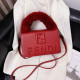Red Fashion Simplicity Letter Solid Patchwork Bags