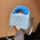 Blue Fashion Simplicity Solid Patchwork Bags