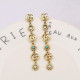 Gold Fashion Vintage Letter Patchwork Earrings