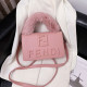 Pink Fashion Simplicity Letter Solid Patchwork Bags