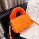 Orange Fashion Street Letter Solid Patchwork Bags