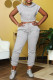 Grey Casual Solid Frenulum Hooded Collar Sleeveless Two Pieces