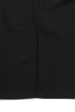 Black Casual Solid Patchwork Slit Beading With Belt O Neck One Step Skirt Dresses
