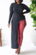 Black Fashion Solid Strap Design O Neck Tops