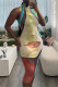 Multicolor Sexy Casual Print Basic O Neck Sleeveless Dress