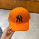 Orange Fashion Simplicity Letter Patchwork Hat