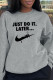 Grey Casual Sportswear Print Patchwork O Neck Tops