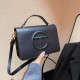 Black Fashion Street Solid Patchwork Bags