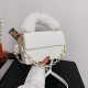 White Fashion Street Solid Patchwork Bags