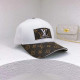 White Fashion Casual Letter Patchwork Hat