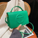 Green Fashion Street Solid Patchwork Bags