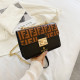 Light Brown Fashion Street Letter Patchwork Bags
