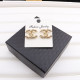 Gold Fashion Elegant Patchwork Hot Drill Earrings
