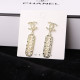 Gold Fashion Vintage Letter Patchwork Earrings