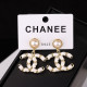 White Fashion Elegant Geometric Patchwork Earrings