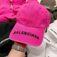 Rose Red Fashion Vintage Letter Patchwork Hat