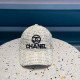 White Fashion Simplicity Letter Embroidered Hat