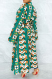 Multicolor Fashion Casual Print Cardigan Outerwear