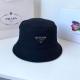 Black Fashion Simplicity Solid Patchwork Hat