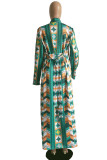 Multicolor Fashion Casual Print Cardigan Outerwear