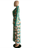 Multicolor Fashion Casual Print Cardigan Outerwear