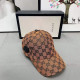 Orange Fashion Street Letter Patchwork Hat