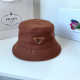 Brown Fashion Simplicity Solid Patchwork Hat