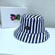 Blue Fashion Simplicity Striped Patchwork Hat