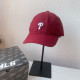 Red Fashion Casual Letter Patchwork Hat