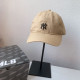 Khaki Fashion Casual Letter Patchwork Hat